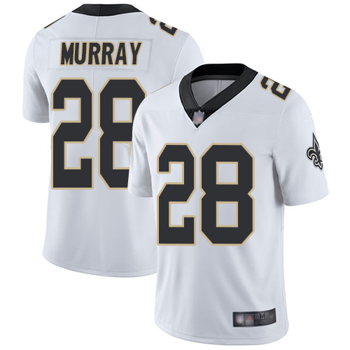 Men New Orleans Saints Limited White Latavius Murray Road Jersey NFL Football #28 Vapor Untouchable Jersey->nfl t-shirts->Sports Accessory